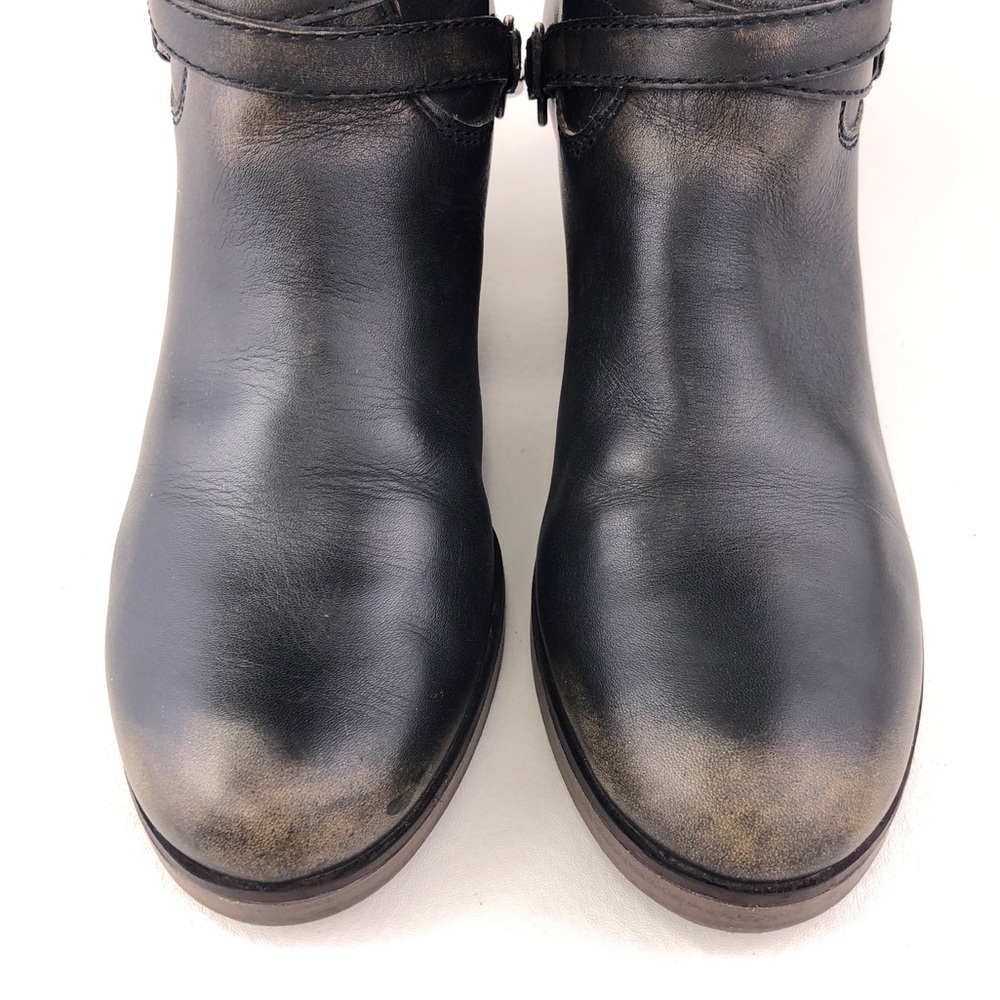 Steven by Steve Madden Spur Black Leather Boots 9 - Picture 13 of 13